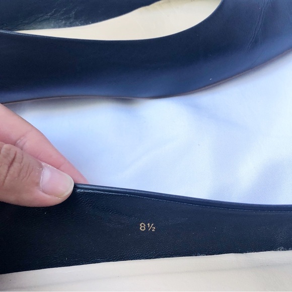 EVERLANE | THE 90s ITALIAN LEATHER SQUARE TOE FLATS LOAFERS SIZE 8.5 - Picture 5 of 10